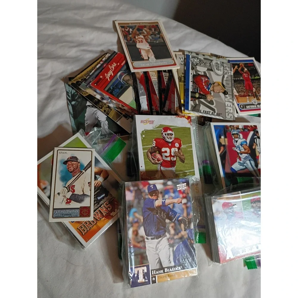 NFL MLB Trading Card Lot Topps Score Upper Deck Bulk 100 plus